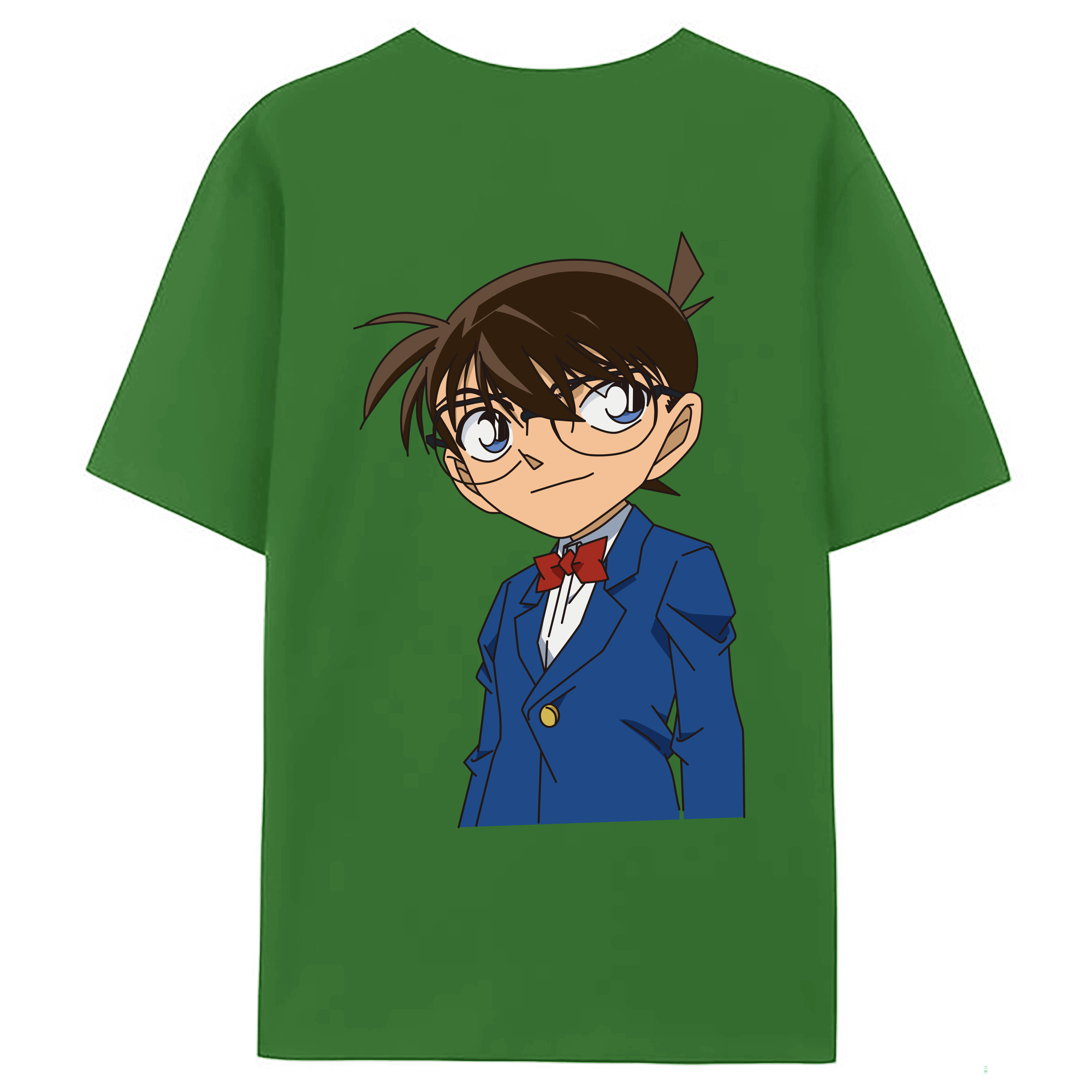 （画像用） 名探偵コナン 江戸川 コナン Detective Conan Conan Edogawa レディース半袖Tシャツ(バックプリント)